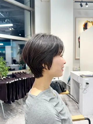 ショート カラー ショートカット🧸 ごとうさなのヘアスタイル