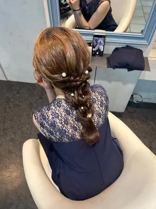 セミロング ヘアアレンジ メンズ特化/パーマ 縮毛矯正/AYAのヘアスタイル