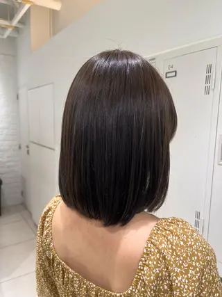 ミディアム カラー 【センターパート/ マッシュ】ryokaのヘアスタイル