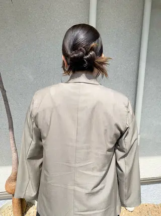 ミディアム 桑原 菜摘のヘアスタイル