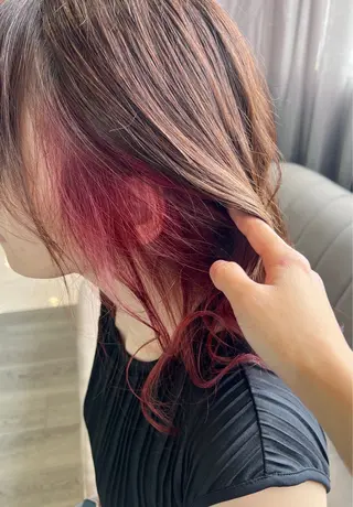 ミディアム カラー 志田 ほん/ メンズパーマのヘアスタイル