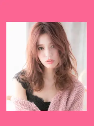 セミロング カラー hair salon Ranun髪質改善のヘアスタイル