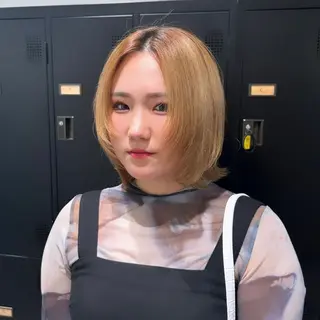 ミディアム デザインカラー 🥨HAZUKiのヘアスタイル