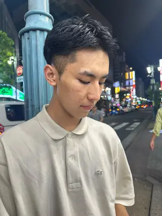 ショート メンズ Rei/ 縮毛矯正/ ハイライトカラー募集のヘアスタイル