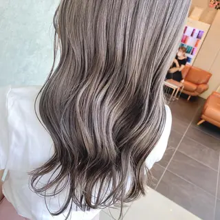 ロング カラー 浦口友華 ♡  暖色系カラーのヘアスタイル