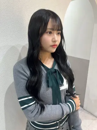 セミロング カラー 🪞個室サロン/韓国 艶髪/keito🪞のヘアスタイル