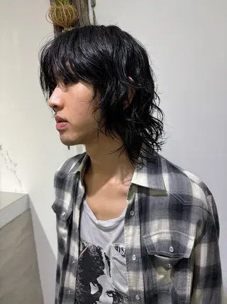 ミディアム garage.所属・吉田 慎冴/メンズパーマのヘアスタイル