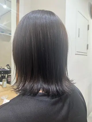 ミディアム カラー ✨🎨ブリーチなし 透明感カラー✨美友のヘアスタイル