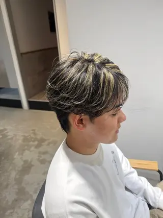 ミディアム パーマ メンズ メンズカットパーマ ✂️ JOYAのヘアスタイル