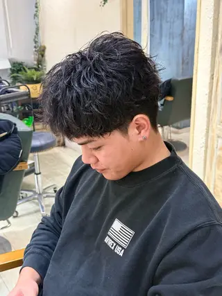 パーマ メンズ hair rescue kapra所属・笹部 輝琉のヘアスタイル