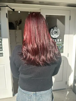 ロング カラー 梅田/寒色カラー/ まほのヘアスタイル