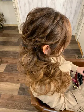 ロング ヘアアレンジ hair make  Lucciのヘアスタイル