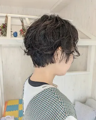 ショート パーマ hair salon marquise中筋店所属・マルキーズ Sacoのヘアスタイル
