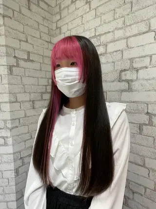 ロング カラー 低ダメージ特化🌱 佐野優斗のヘアスタイル