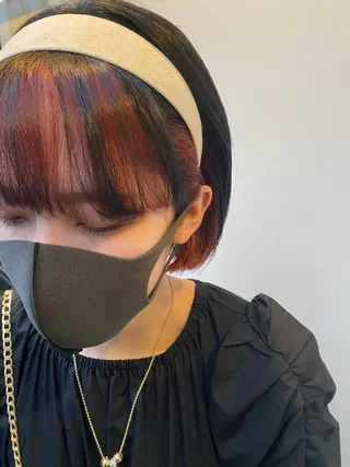 ショート カラー tonari 梅田、中崎町のヘアスタイル