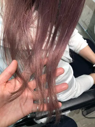 セミロング カラー 新徳 りえのヘアスタイル