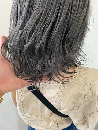 ミディアム カラー 大森 壱成のヘアスタイル