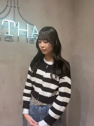 セミロング カラー ヘアアレンジ 🫧艶髪矯正 髪質改善🫧 大介のヘアスタイル