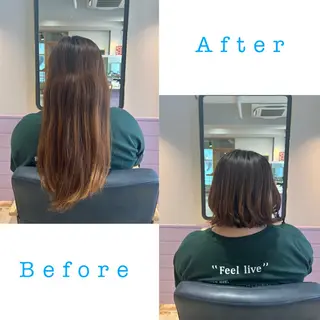 ミディアム 髪質改善✨石塚 真梨奈のヘアスタイル