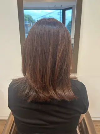 セミロング 北山 美穂のヘアスタイル