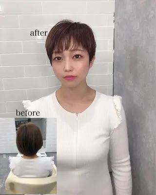 ショート カラー MILI HAIR所属・韓国ヘア🇰🇷 RYOTAのヘアスタイル