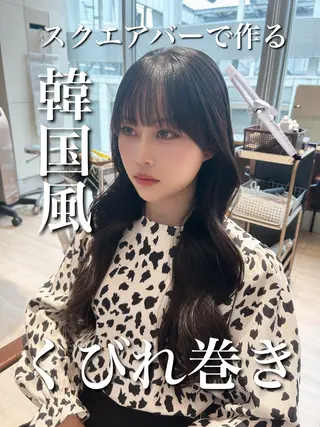 ロング 🎀大竹美侑／顔まわ りカット／レイヤーのヘアスタイル