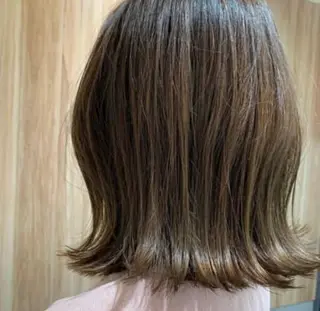 ミディアム GO TODAY SHAiRE SALON  神戸三宮店所属・ナチュラル艶々縮毛 矯正シェアサロンのヘアスタイル