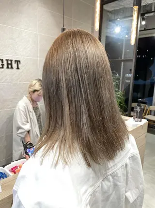 ミディアム カラー ブロンド×ハイトーン ／遠藤将太のヘアスタイル