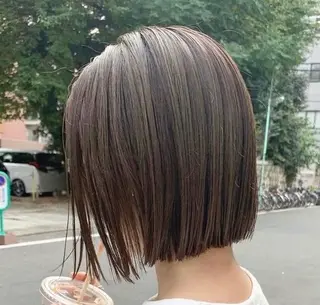 ミディアム カラー パーマ 森山 陽菜のヘアスタイル