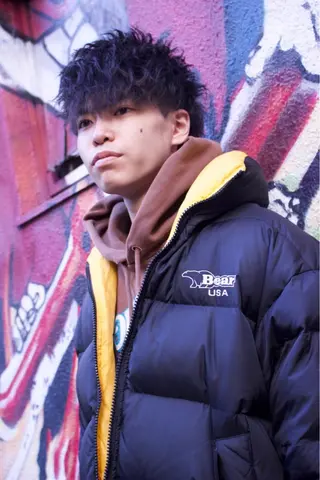 ミディアム パーマ メンズ メンズ特化美容師 井上大輔のヘアスタイル