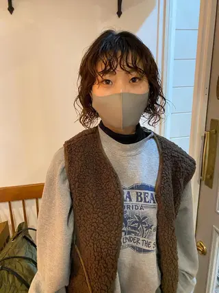 ミディアム パーマ Van family所属・ショート& パーマ　坂本のヘアスタイル