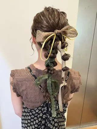 ロング ヘアアレンジ サソウ ユリエ🥥のヘアスタイル