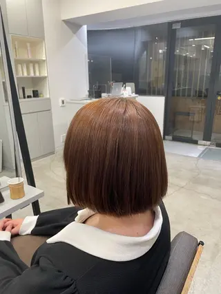 ショート 絶対綺麗な暖色カラー 🎯あります✨増渕✨のヘアスタイル
