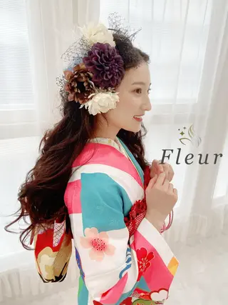 ロング ヘアアレンジ セットサロン      ラフテル所属・大阪/ヘアアレンジ /似合わせset💐のヘアスタイル