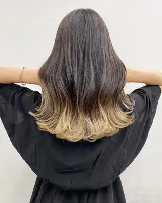 ロング ✨髪質改善✨山口 ✨矯正　カラー✨のヘアスタイル