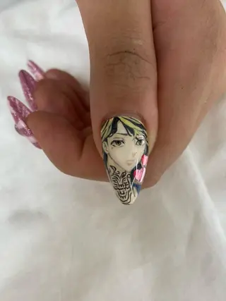 ロング ネイル 池袋痛ネイル Nok. 渡辺のネイルデザイン