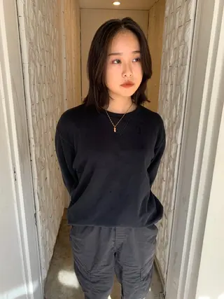 ミディアム 【takk】 ナカヤママサヨシのヘアスタイル