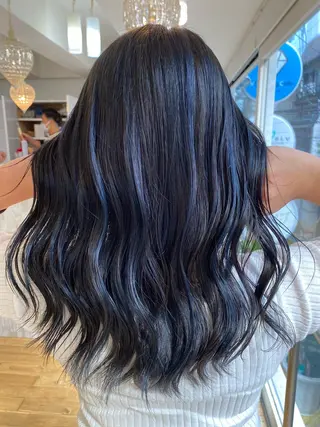 セミロング カラー ヘアアレンジ 久米 治仁のヘアスタイル