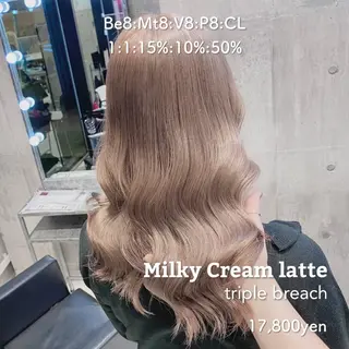 セミロング カラー ヘアアレンジ メンズ 韓国ヘア特化💍 tiam💍ブリーチのヘアスタイル