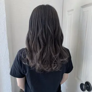 セミロング カラー 🍑もも 🍑のヘアスタイル