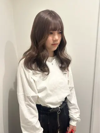 ロング カラー ヘアアレンジ Himawari♡ 柔らかいカラーのヘアスタイル