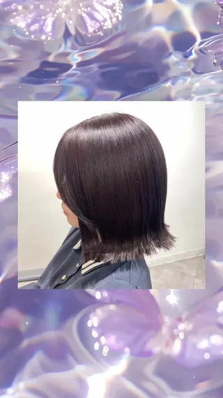 ショート レイヤーカット♡ グレージュ♡YUのヘアスタイル