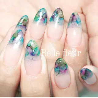ロング ネイル Belle fleurのネイルデザイン