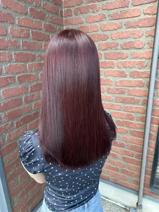 セミロング カラー 太田 結愛のヘアスタイル