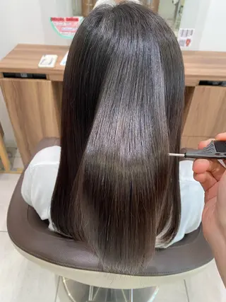 セミロング パーマ 藤井 真奈美のヘアスタイル