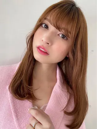 ロング カラー 🪭risa 暖色/レイヤー🪭のヘアスタイル