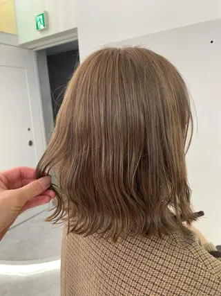 セミロング カラー ヘアアレンジ salowin新宿East3階所属・艶美髪/髪質改善 /縮毛矯正/木元渓太のヘアスタイル