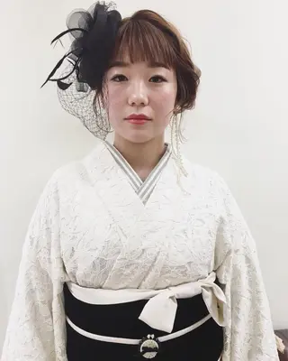 ミディアム ヘアアレンジ RADnoel🌿 梅田茶屋町のマツエク・マツパデザイン