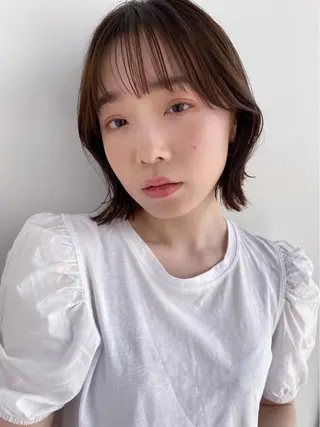 ミディアム カラー shiori/暖色/ レイヤー/似合わせのヘアスタイル