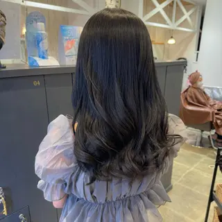 ロング カラー 葵/レイヤーカット/ 韓国風/透明感カラーのヘアスタイル